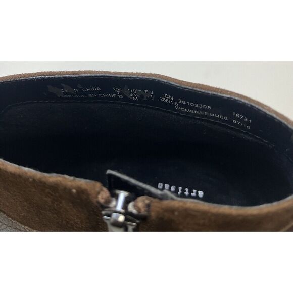 Clarks NWOB Mission Parker Bootie Brown Leather Suede Women’s Size 9.5M - Picture 11 of 12
